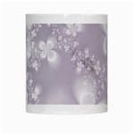 Pale Mauve White Flowers White Mugs Center