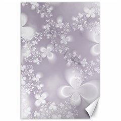 Pale Mauve White Flowers Canvas 20  X 30  by SpinnyChairDesigns