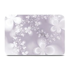 Pale Mauve White Flowers Plate Mats by SpinnyChairDesigns