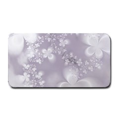 Pale Mauve White Flowers Medium Bar Mats by SpinnyChairDesigns