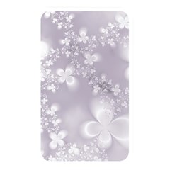 Pale Mauve White Flowers Memory Card Reader (rectangular) by SpinnyChairDesigns