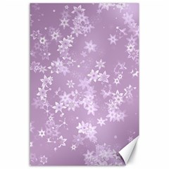 Lavender And White Flowers Canvas 24  X 36  by SpinnyChairDesigns