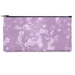 Lavender and White Flowers Pencil Case Front