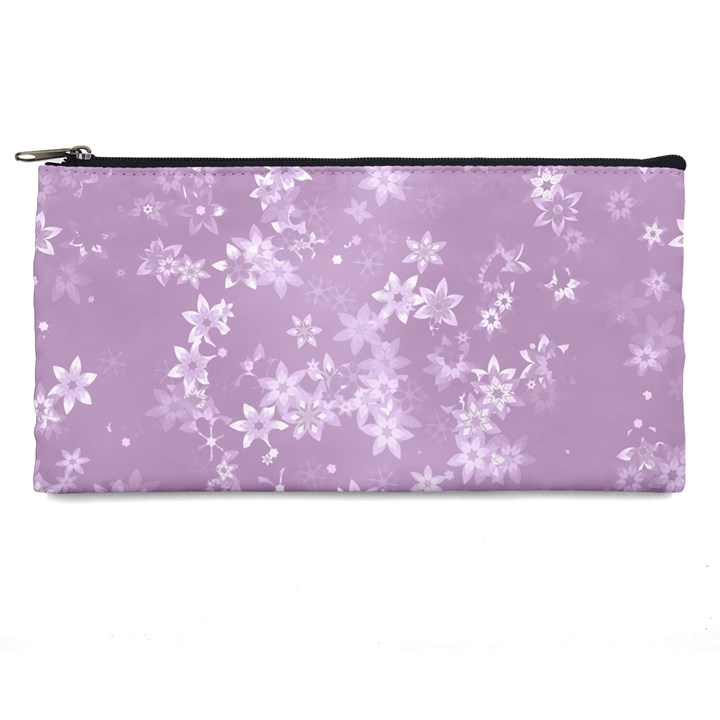 Lavender and White Flowers Pencil Case