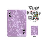 Lavender and White Flowers Playing Cards 54 Designs (Mini) Front - Spade2