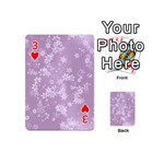 Lavender and White Flowers Playing Cards 54 Designs (Mini) Front - Heart3