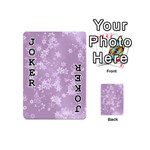 Lavender and White Flowers Playing Cards 54 Designs (Mini) Front - Joker1