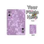 Lavender and White Flowers Playing Cards 54 Designs (Mini) Front - Spade10