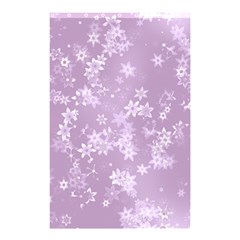 Lavender And White Flowers Shower Curtain 48  X 72  (small)  by SpinnyChairDesigns