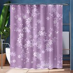 Lavender and White Flowers Shower Curtain 60  x 72  (Medium)  60 x72  Curtain