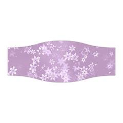 Lavender And White Flowers Stretchable Headband by SpinnyChairDesigns