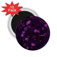 Purple Flowers 2.25  Magnets (10 pack) 