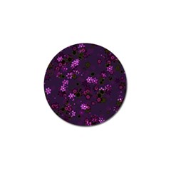 Purple Flowers Golf Ball Marker (10 pack)