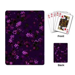 Purple Flowers Playing Cards Single Design (Rectangle)