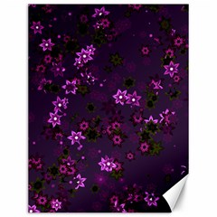 Purple Flowers Canvas 12  x 16 