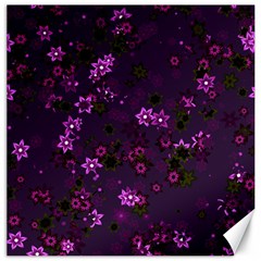 Purple Flowers Canvas 20  X 20  by SpinnyChairDesigns