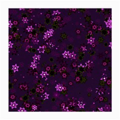 Purple Flowers Medium Glasses Cloth