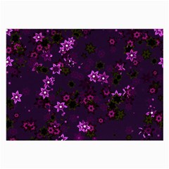 Purple Flowers Large Glasses Cloth (2 Sides)