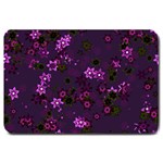 Purple Flowers Large Doormat  30 x20  Door Mat