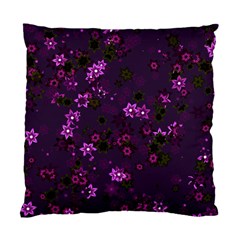 Purple Flowers Standard Cushion Case (One Side)