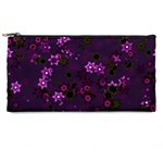 Purple Flowers Pencil Case Front