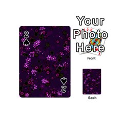 Purple Flowers Playing Cards 54 Designs (Mini)