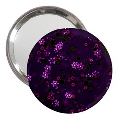 Purple Flowers 3  Handbag Mirrors