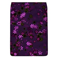 Purple Flowers Removable Flap Cover (l) by SpinnyChairDesigns