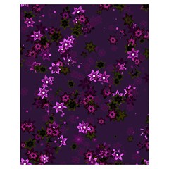 Purple Flowers Drawstring Bag (Small)