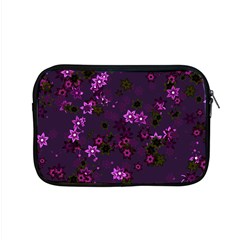 Purple Flowers Apple Macbook Pro 15  Zipper Case by SpinnyChairDesigns