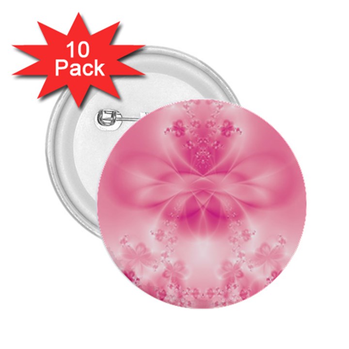 Pink Floral Pattern 2.25  Buttons (10 pack) 