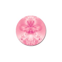 Pink Floral Pattern Golf Ball Marker (10 Pack) by SpinnyChairDesigns