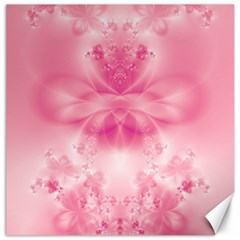 Pink Floral Pattern Canvas 16  X 16  by SpinnyChairDesigns