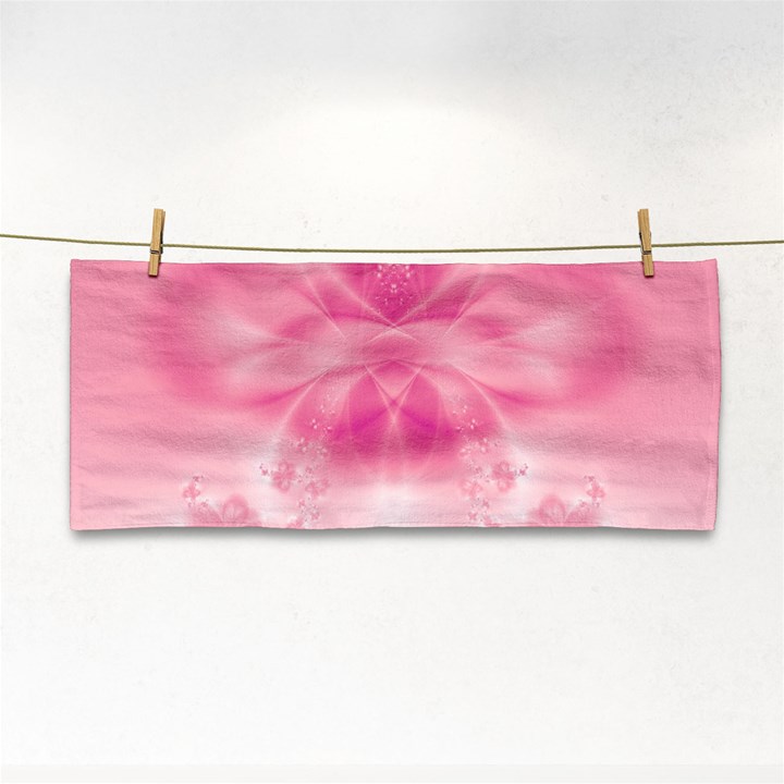 Pink Floral Pattern Hand Towel