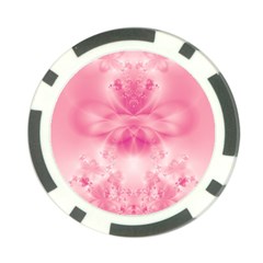 Pink Floral Pattern Poker Chip Card Guard (10 Pack) by SpinnyChairDesigns