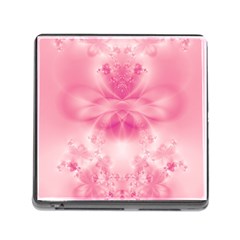 Pink Floral Pattern Memory Card Reader (square 5 Slot) by SpinnyChairDesigns