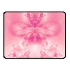 Pink Floral Pattern Fleece Blanket (small) by SpinnyChairDesigns