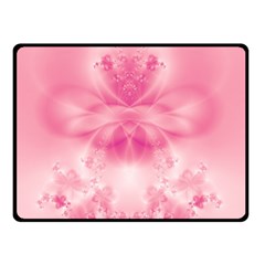 Pink Floral Pattern Double Sided Fleece Blanket (small)  by SpinnyChairDesigns