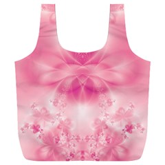 Pink Floral Pattern Full Print Recycle Bag (xxxl) by SpinnyChairDesigns