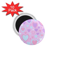 Unicorn Hearts 1 75  Magnets (10 Pack)  by MooMoosMumma