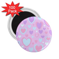 Unicorn Hearts 2 25  Magnets (100 Pack)  by MooMoosMumma