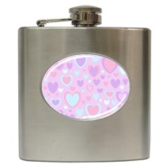 Unicorn Hearts Hip Flask (6 Oz) by MooMoosMumma