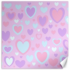 Unicorn Hearts Canvas 12  X 12  by MooMoosMumma