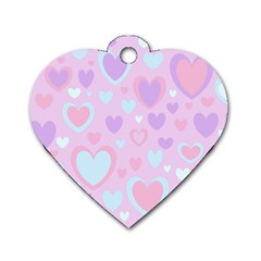 Unicorn Hearts Dog Tag Heart (one Side) by MooMoosMumma