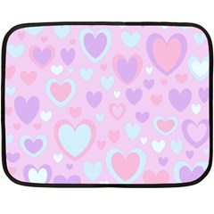 Unicorn Hearts Fleece Blanket (mini) by MooMoosMumma