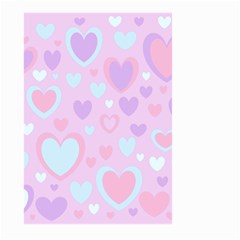 Unicorn Hearts Large Garden Flag (two Sides) by MooMoosMumma