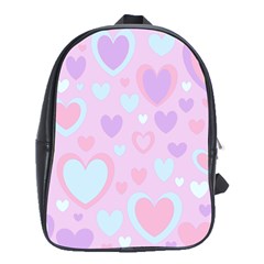 Unicorn Hearts School Bag (xl) by MooMoosMumma