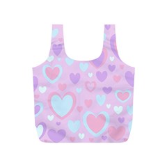 Unicorn Hearts Full Print Recycle Bag (s) by MooMoosMumma