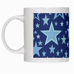 Stars Blue White Mugs by MooMoosMumma