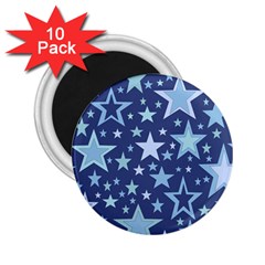 Stars Blue 2 25  Magnets (10 Pack)  by MooMoosMumma